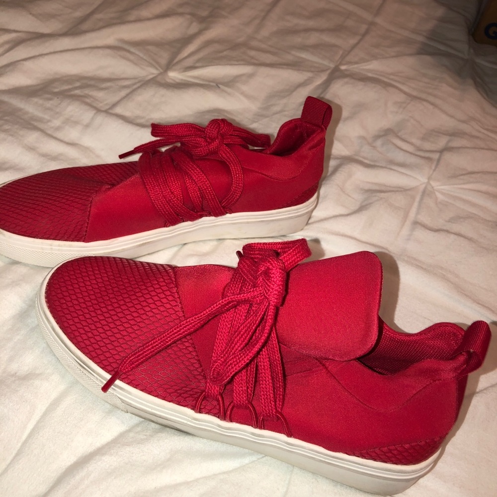 Steve Madden Red Sneakers